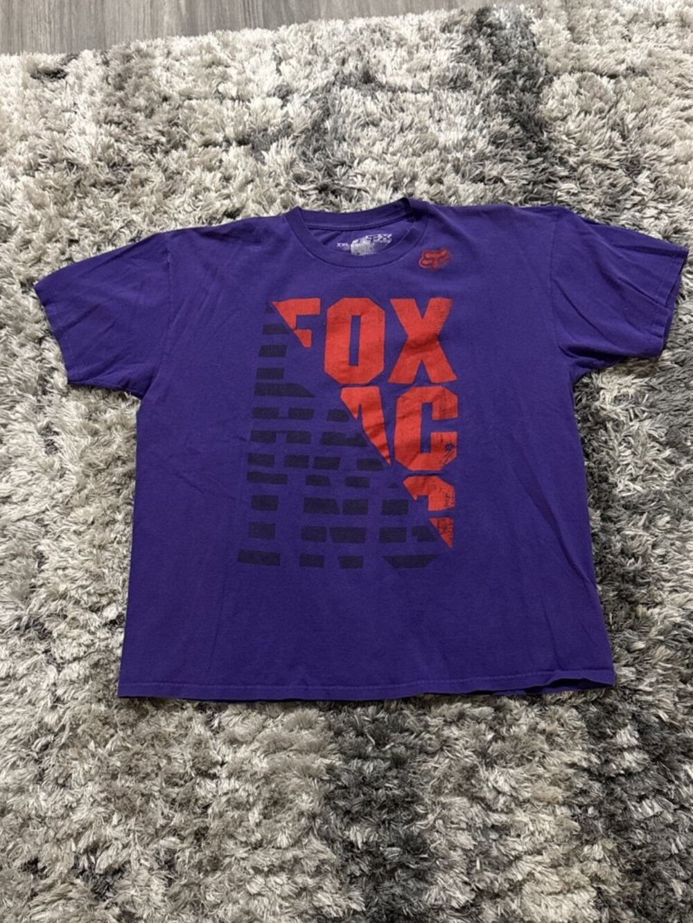 Fox Purple Racing Men S Short Sleeve Graphic Y2K T Shirt 2Xl Spell Sz 2XL